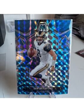 2024 Sam Bradford Blue Reactive Panini Mosaic Prizm. Mint condition